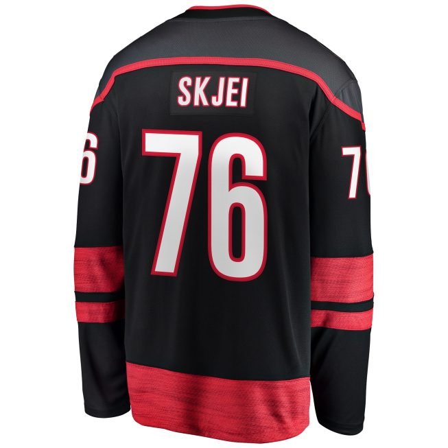 Brady Skjei Carolina Hurricanes Fanatics Home Breakaway Jersey - Black - Image 3