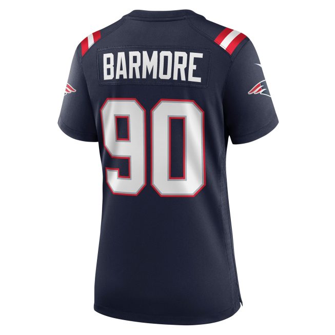 Christian Barmore New England Patriots Women's Player Game Jersey - Navy - Image 3