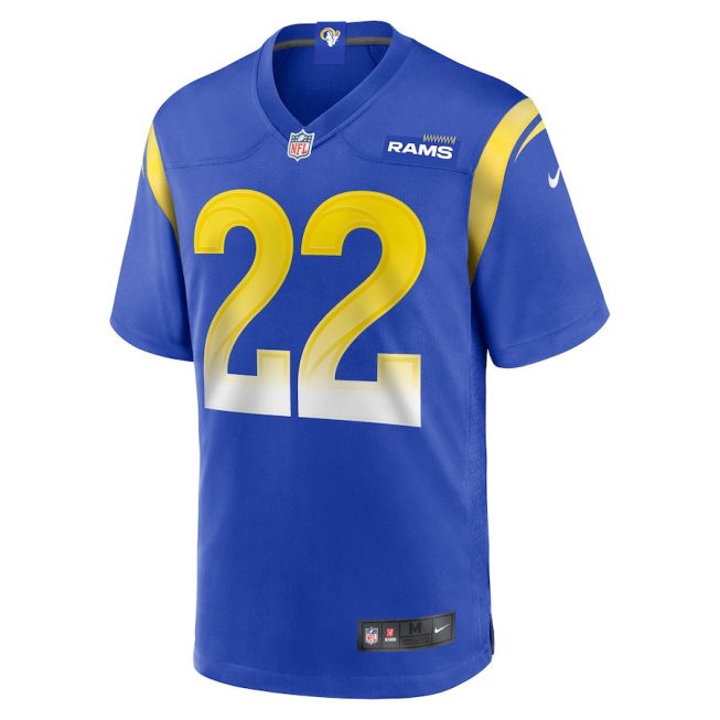 Michael Ojemudia 22 Los Angeles Rams Men Game Jersey - Royal - Image 2