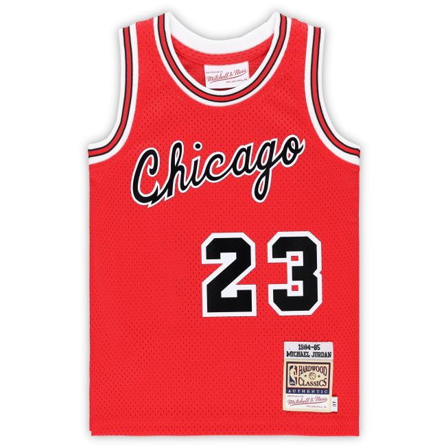 Michael Jordan Chicago Bulls Mitchell & Ness Toddler Hardwood Classics 1984/85 Authentic Swingman Jersey - Red - Image 2