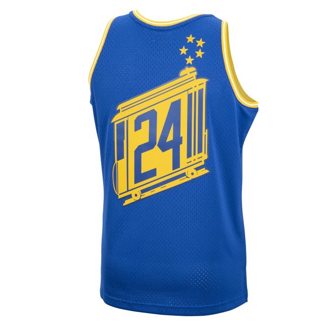 Rick Barry Golden State Warriors Mitchell & Ness 2001/02 Hardwood Classics Swingman Jersey - Royal - Image 3