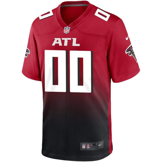 Atlanta Falcons Men Alternate Custom Game Jersey - Red - Image 2