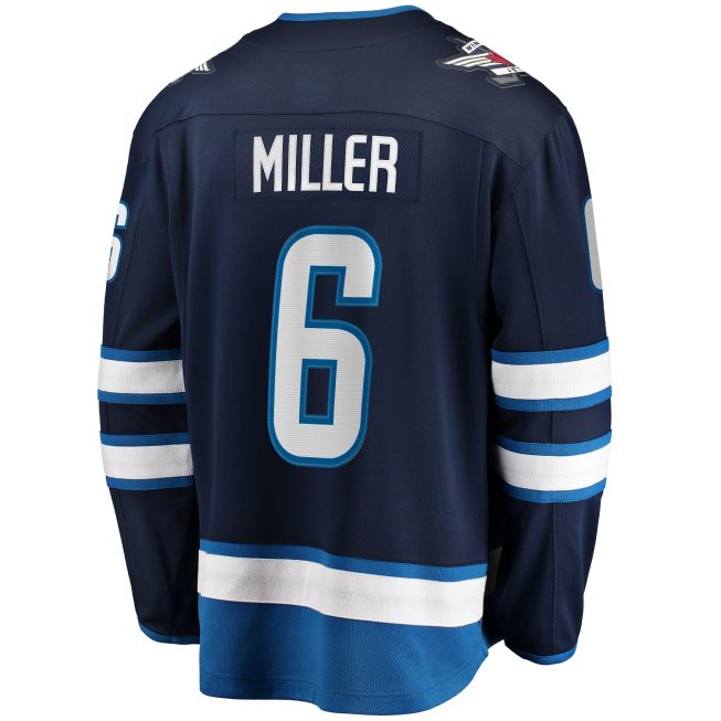 Colin Miller Winnipeg Jets Fanatics Home Premier Breakaway Player Jersey - Navy - Image 3