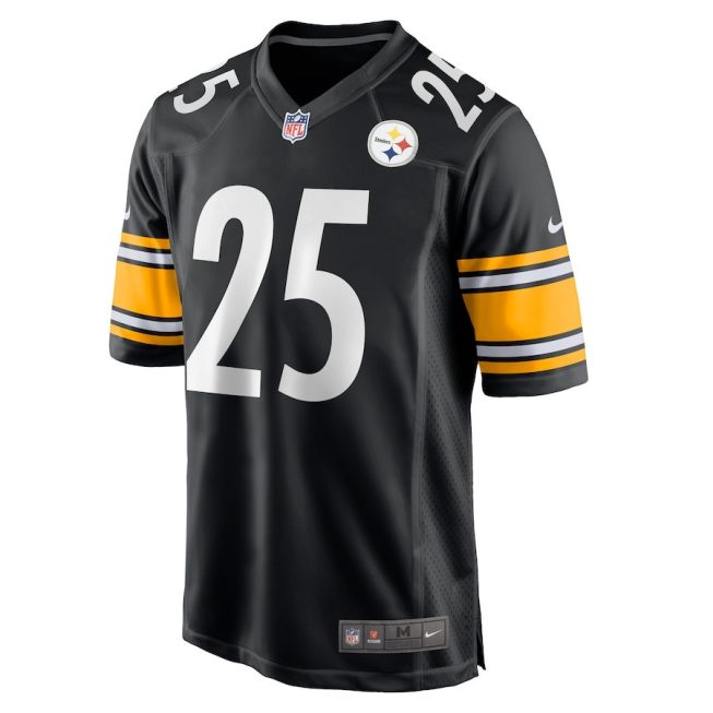 Desmond King 25 Pittsburgh Steelers Men Game Jersey - Black - Image 2