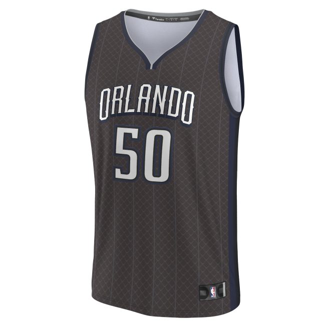 Cole Anthony Orlando Magic Fanatics Fastbreak Jersey - City Edition - Black - Image 2