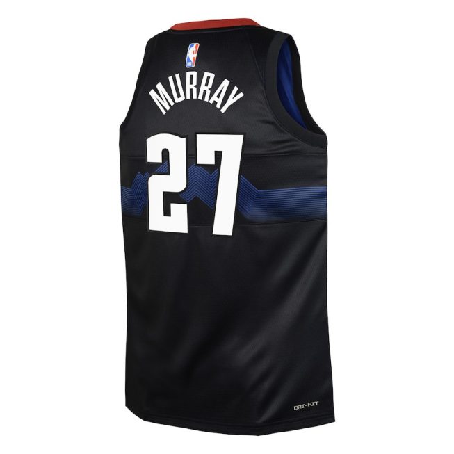 Jamal Murray 27 Denver Nuggets 2023/24 City Edition Swingman YOUTH Jersey - Black - Image 3