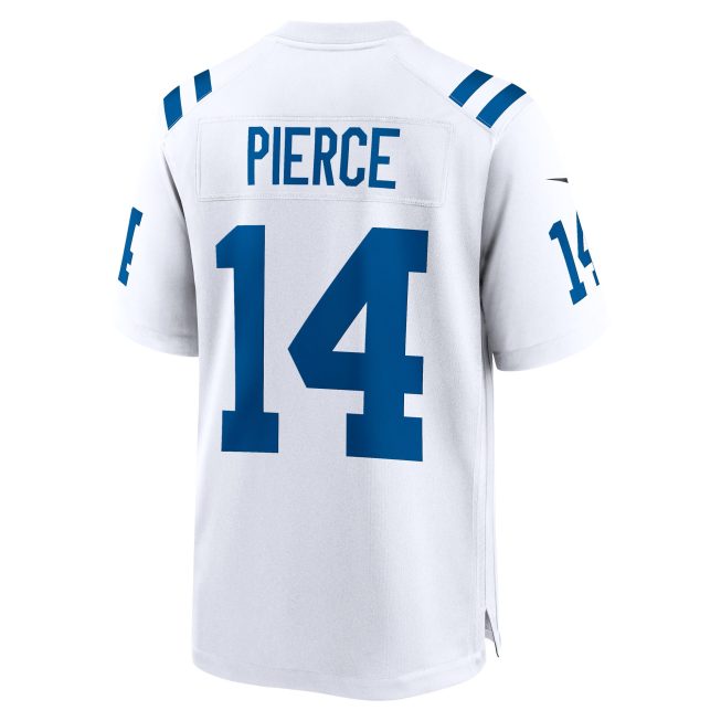 Alec Pierce Indianapolis Colts Away Game Player Jersey - White - Image 3