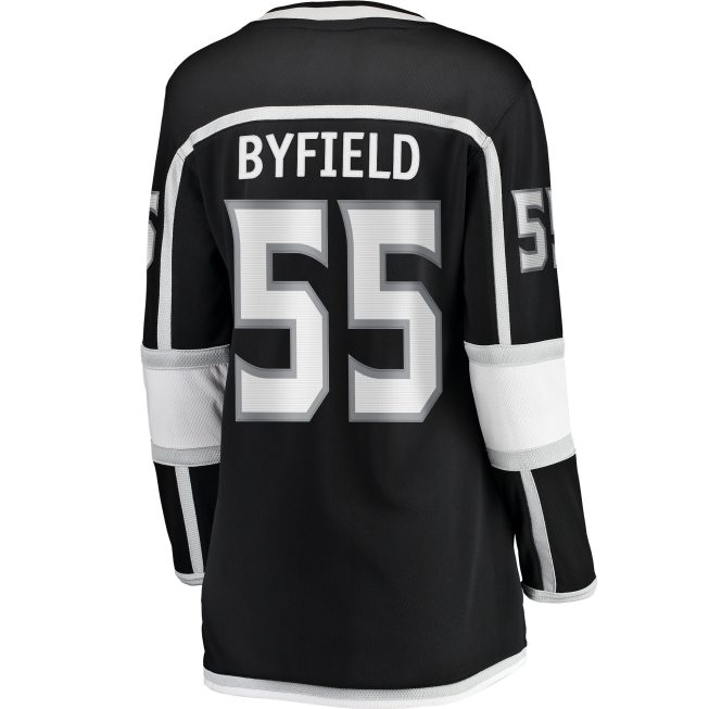 Quinton Byfield Los Angeles Kings Fanatics Women's Home Team Breakaway Player Jersey - Black - Image 3