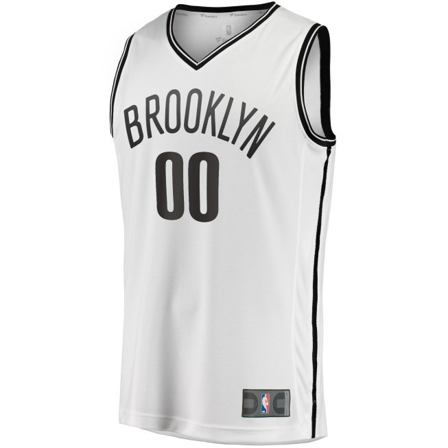 Brooklyn Nets Fanatics Fast Break Custom Replica Jersey - Association Edition - White - Image 2