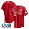 Kansas City Chiefs Super Bowl LVII Patch Men Jersey - Red