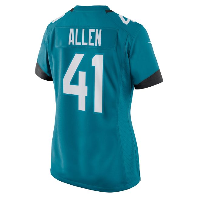Josh Allen Jacksonville Jaguars Women's Game Jersey - Teal - Image 3