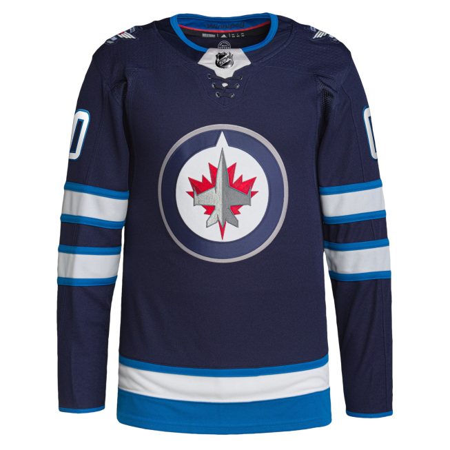 Winnipeg Jets Home Primegreen Authentic Custom Jersey - Navy - Image 2
