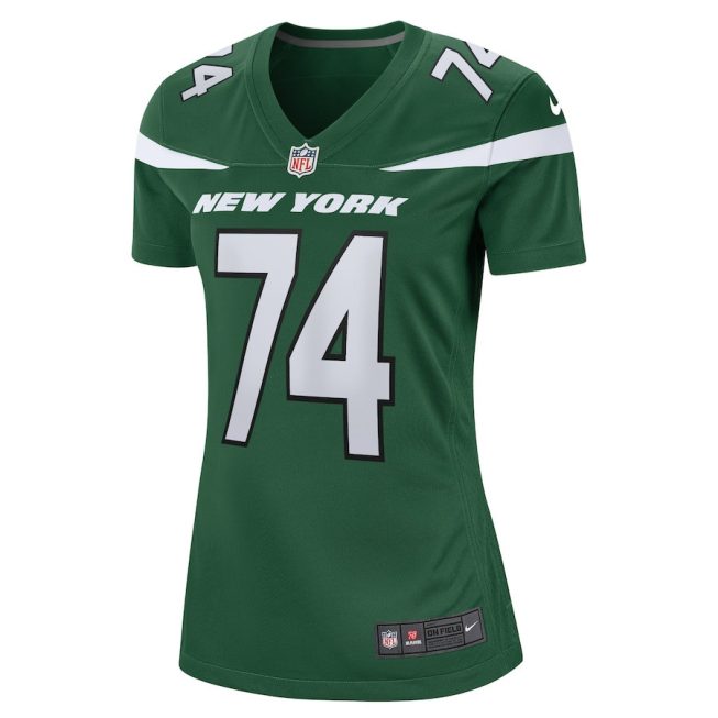 Nick Mangold 74 New York Jets Women Retired Jersey - Gotham Green - Image 2