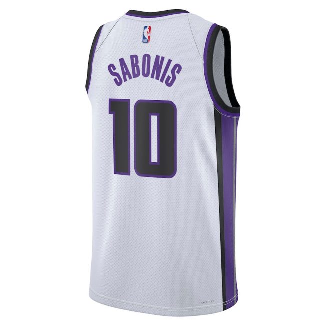 Domantas Sabonis 10 Sacramento Kings Unisex Swingman Jersey - Association Edition - White - Image 3