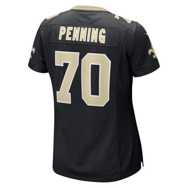 Trevor Penning 70 New Orleans Saints Women Game Jersey - Black - Image 3