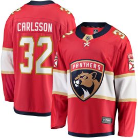 Lucas Carlsson Florida Panthers Fanatics Home Breakaway Player Jersey - Red