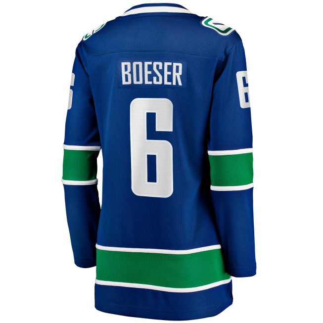 Brock Boeser Vancouver Canucks Fanatics Women's Home Breakaway Jersey - Blue - Image 3