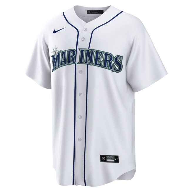 JP Crawford Seattle Mariners Home Replica Jersey - White - Image 2