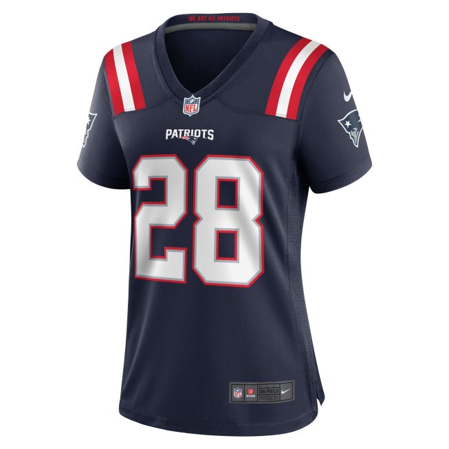 Ameer Speed New England Patriots Women's Team Game Jersey - Navy - Image 2
