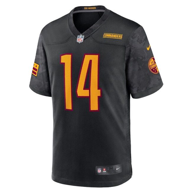 Sam Howell 14 Washington Commanders YOUTH Game Jersey - Black - Image 2