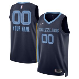 Memphis Grizzlies 2023/24 Icon Swingman Custom Men Jersey - Navy