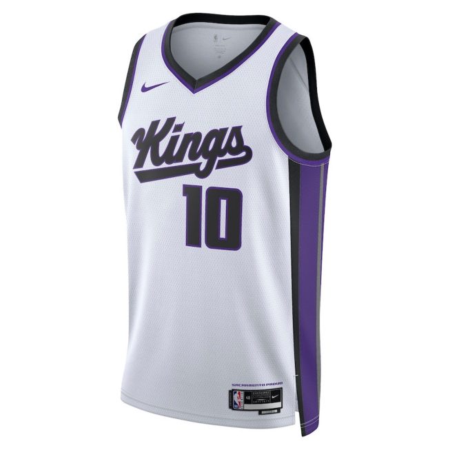 Domantas Sabonis 10 Sacramento Kings Unisex Swingman Jersey - Association Edition - White - Image 2
