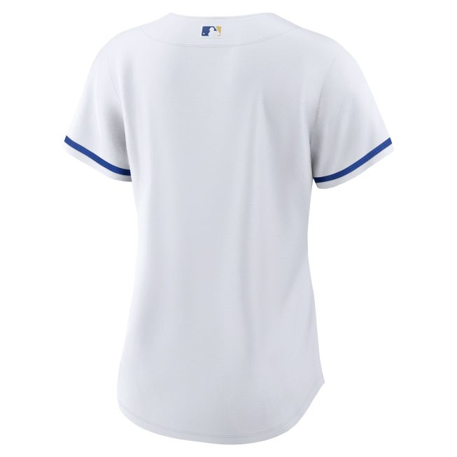 Kansas City Royals Women's Home Replica Team Logo Jersey - White - Image 3