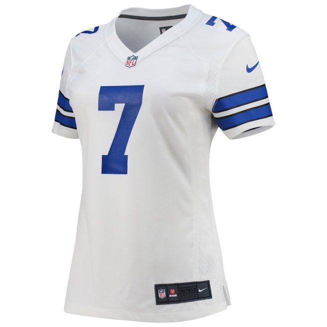 Trevon Diggs 7 Dallas Cowboys Women Game Jersey - White - Image 2