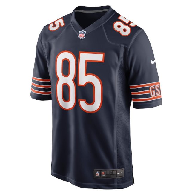 Cole Kmet 85 Chicago Bears Men Game Jersey - Navy - Image 2