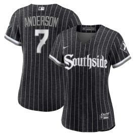 Tim Anderson Chicago White Sox Women's City Connect Replica Player Jersey - Black