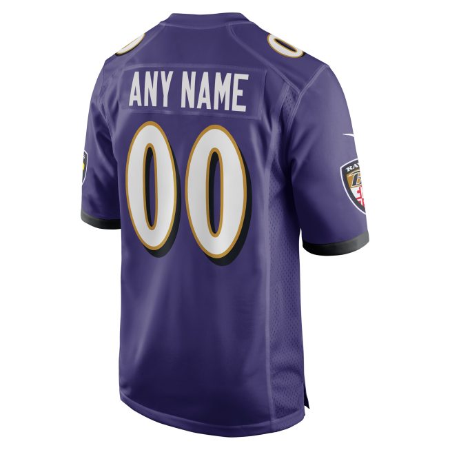 Baltimore Ravens Custom Game Jersey - Purple - Image 3