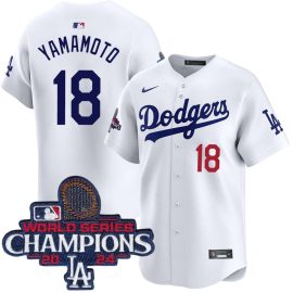 Yoshinobu Yamamoto Los Angeles Dodgers Home Limited World Series Champions Jersey