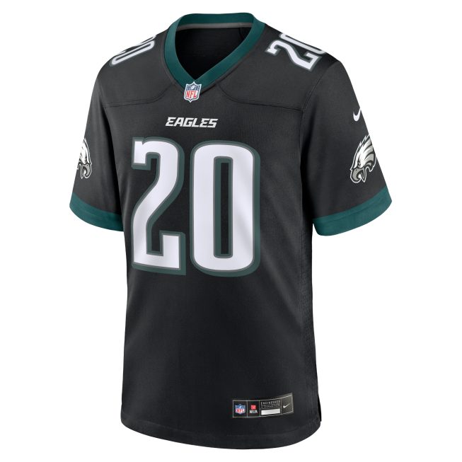 Brian Dawkins Philadelphia Eagles Alternate Game Jersey - Black - Image 2