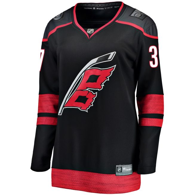 Andrei Svechnikov Carolina Hurricanes Fanatics Women's Home Breakaway Player Jersey - Black - Image 2