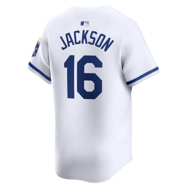 Bo Jackson 16 Kansas City Royals Home Limited Player Men Jersey - White - Image 3