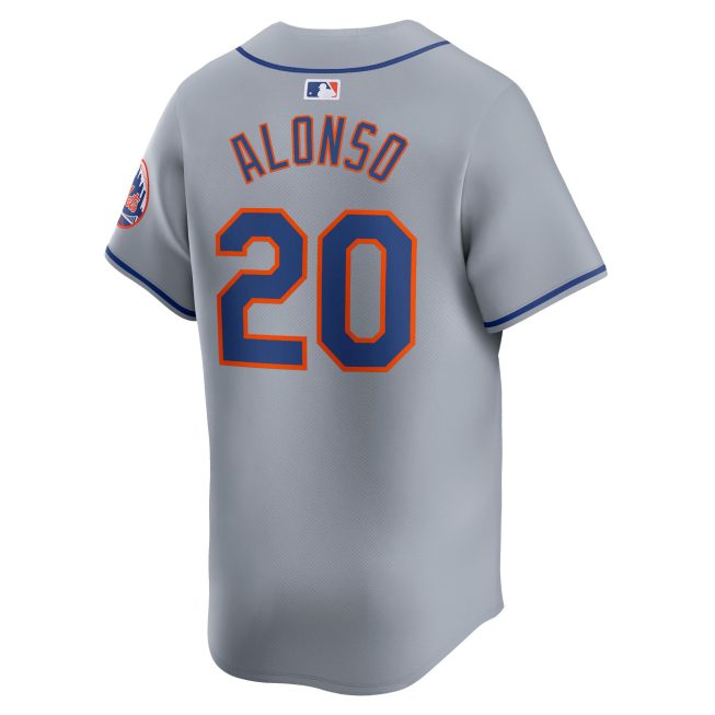 Pete Alonso New York Mets Away Limited Player Jersey - Gray - Image 3