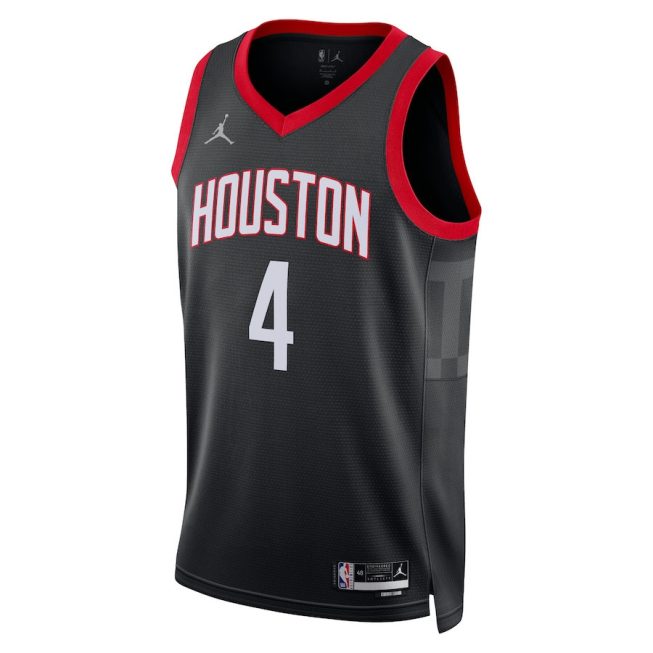 Jalen Green 4 Houston Rockets 2023/24 Statement Edition Swingman Jersey - Black - Image 2