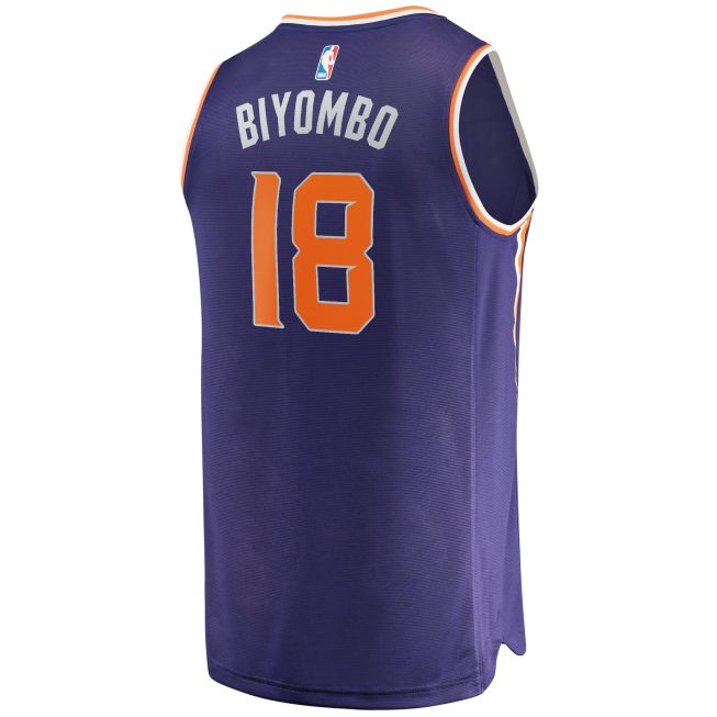 Bismack Biyombo Phoenix Suns Fanatics Fast Break Replica Jersey - Icon Edition - Purple - Image 3