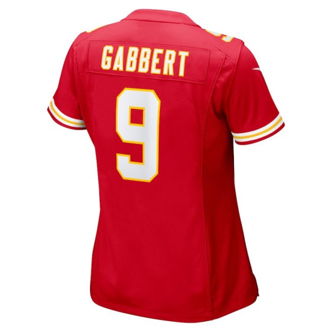 Blaine Gabbert 9 Kansas City Chiefs Women Game Jersey - Red - Image 3