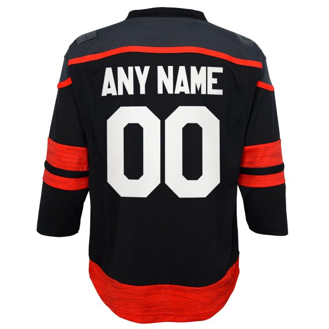 Carolina Hurricanes Infant Home Replica Custom Jersey - Black - Image 3