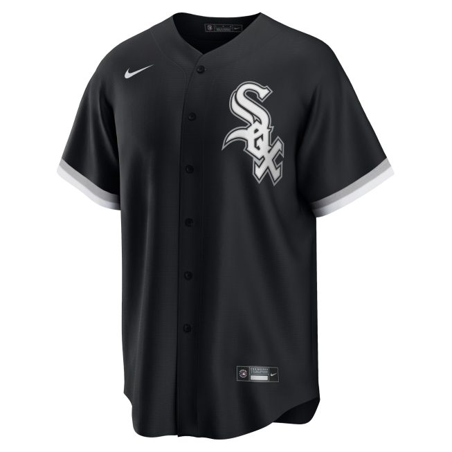Yoan Moncada Chicago White Sox Alternate Replica Player Name Jersey - Black - Image 2