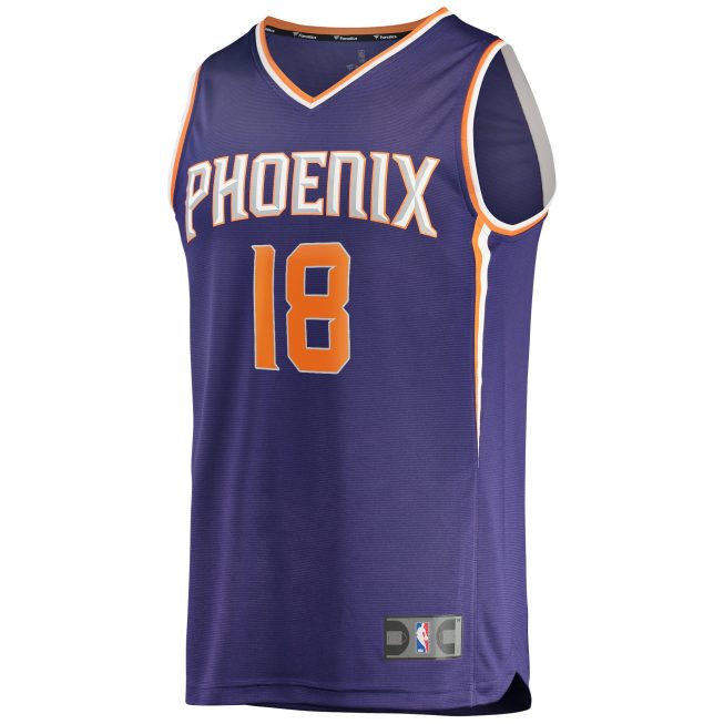 Bismack Biyombo Phoenix Suns Fanatics Fast Break Replica Jersey - Icon Edition - Purple - Image 2