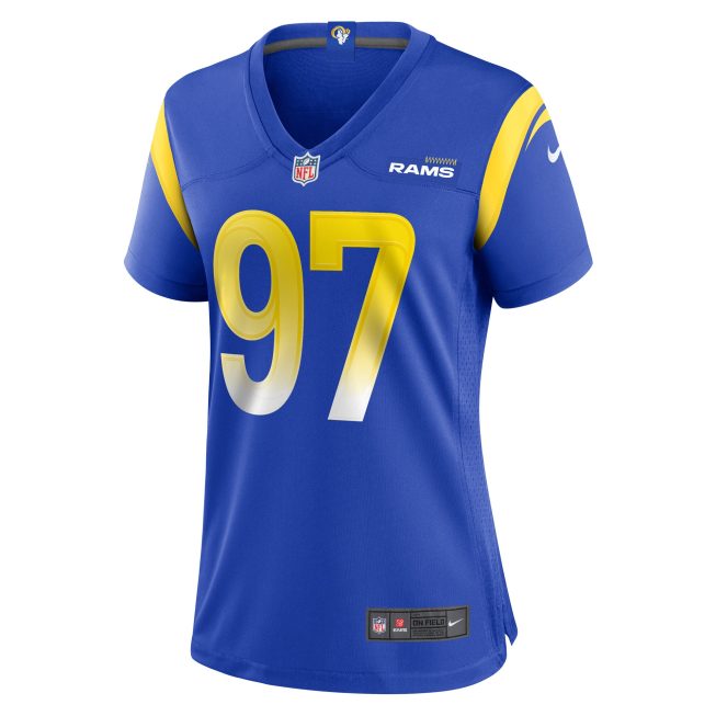 Michael Hoecht Los Angeles Rams Women's Game Player Jersey - Royal - Image 2