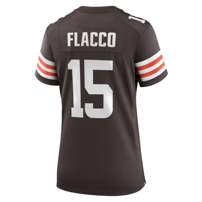 Joe Flacco Cleveland Browns Women's Game Player Jersey - Brown - Image 3