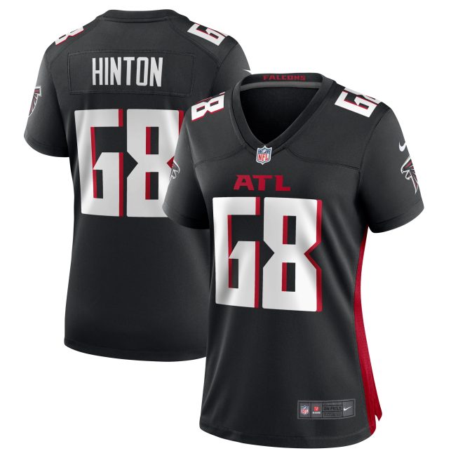 Kyle Hinton Atlanta Falcons Women's Team Game Jersey - Black