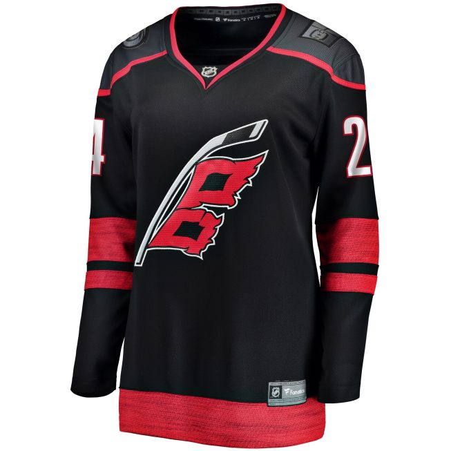 Seth Jarvis Carolina Hurricanes Fanatics Women's Home Breakaway Player Jersey - Black - Image 2