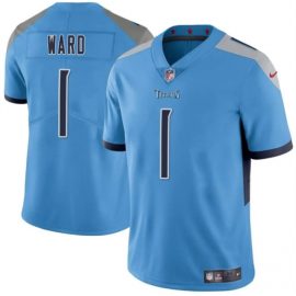 Tennessee Titans 1 Cameron Ward Blue 2025 Draft Vapor Untouchable Stitched Jersey