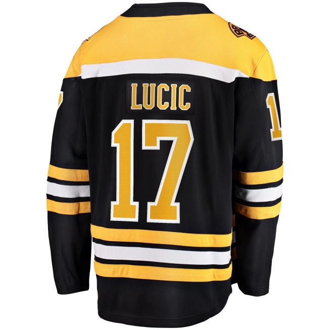 Milan Lucic Boston Bruins Fanatics Home Breakaway Jersey - Black - Image 3