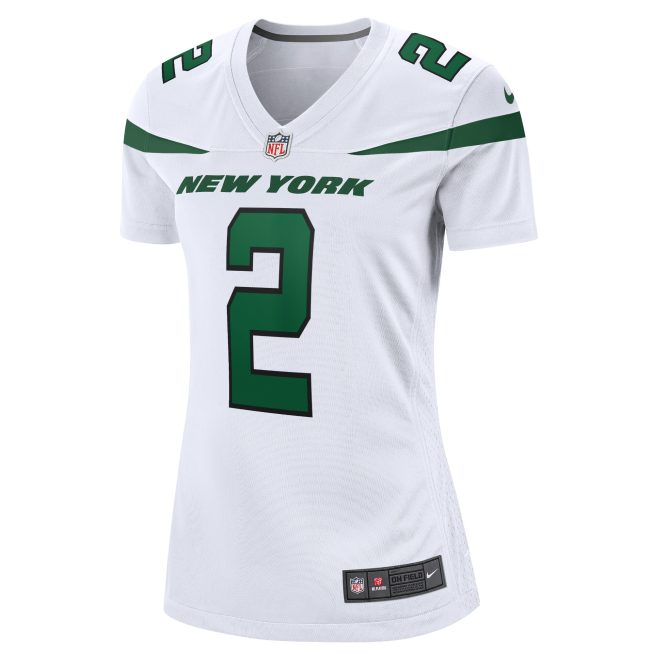 Zach Wilson New York Jets Women's Player Jersey - White - Image 2