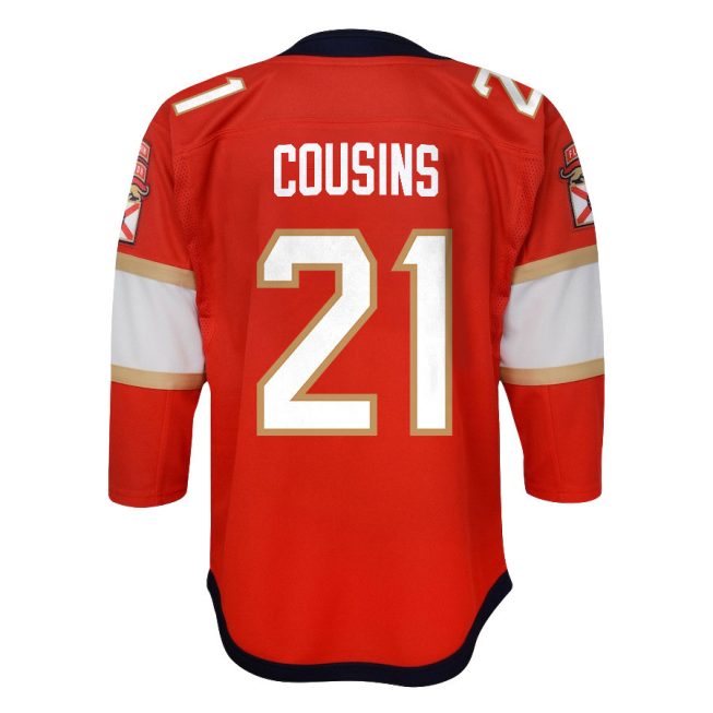 Nick Cousins 21 Florida Panthers 2024 STANLEY CUP Final Youth Home Breakaway Jersey - Red - Image 3
